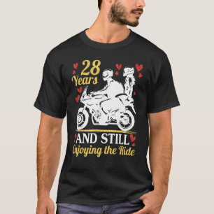 motorrijders trouwen 28 jaar en wonen nog steeds i t-shirt