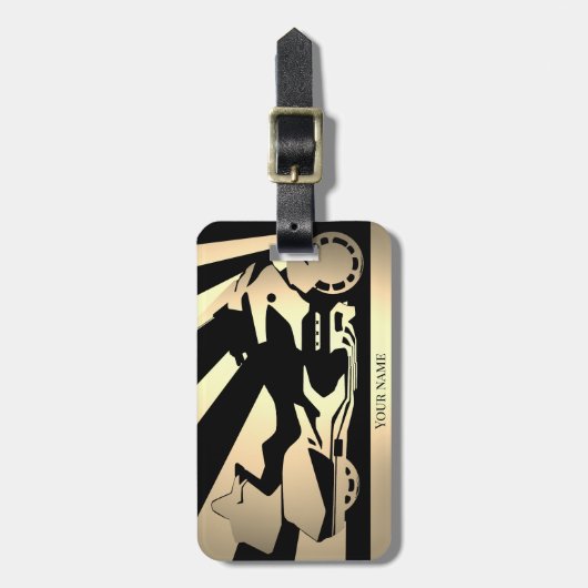 MotorrijdersBagage Label Bagagelabel (Voorkant verticaal)