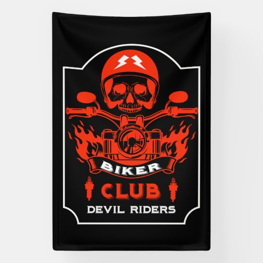 motorrijdersvereniging spandoek (Verticaal)