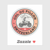 Motorrijtournee van Col du Pillon swiss-alps Sticker (Vel)