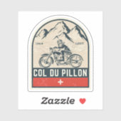 Motorrijtournee van Col du Pillon swiss-alps Sticker (Vel)