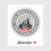 Motorrijtournee van kolonel du Mont Crosin swiss-a Sticker (Vel)