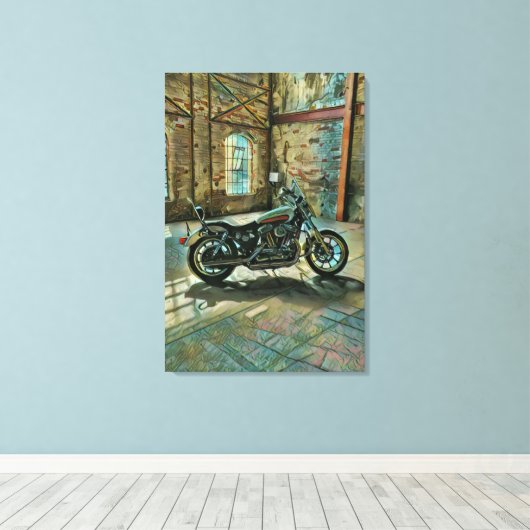 motorrijtuigengeschenken canvas afdruk (Insitu (Houten vloer))