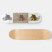  motorrijtuigenracen op houten bord skateboard (Horizontaal)