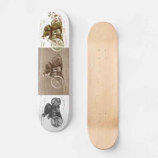  motorrijtuigenracen op houten bord skateboard (Voorkant)