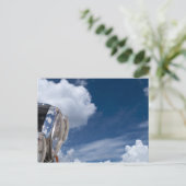 motorrijtuigenverlichting achtergrond briefkaart (Staand voorkant)