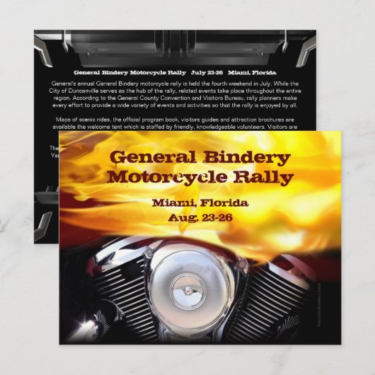 Motorrijwiel Briefkaart (Voorkant / Achterkant)