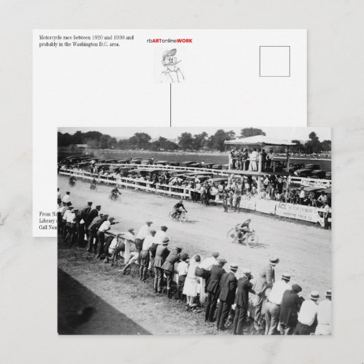 Motorrijwiel Briefkaart (Voorkant / Achterkant)