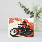 Motorrijwiel Briefkaart (Staand voorkant)