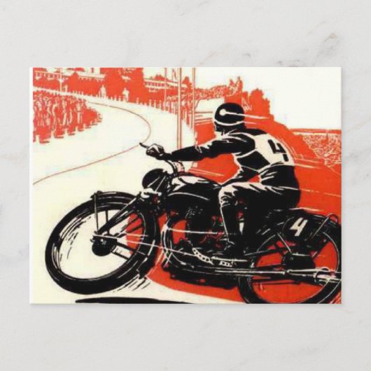 Motorrijwiel Briefkaart (Voorkant)