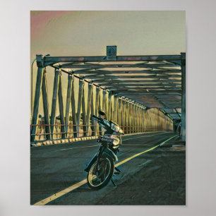Motorrijwiel cadeau poster