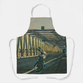 Motorrijwiel cadeau schort (Voorkant)