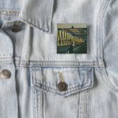 Motorrijwiel cadeau vierkante button 5,1 cm (In situ)