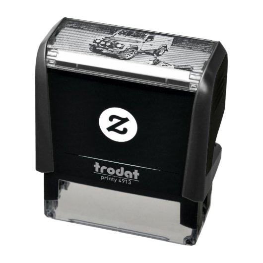 Motorrijwiel cadeau voor Retro Zelfinktende Stempel (Product)