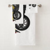 Motorrijwiel, cartoon bad handdoek (Insitu)