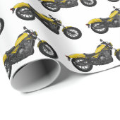 Motorrijwiel, cartoon cadeaupapier (Rol Hoek)