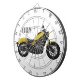 Motorrijwiel, cartoon dartbord (Voorkant Rechts)
