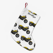 Motorrijwiel, cartoon kleine kerstsok (Voorkant (Hangend))