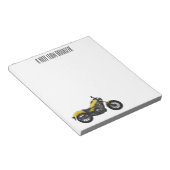 Motorrijwiel, cartoon notitieblok (Schuin)