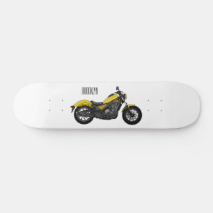 Motorrijwiel, cartoon persoonlijk skateboard