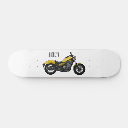 Motorrijwiel, cartoon persoonlijk skateboard (Horizontaal)