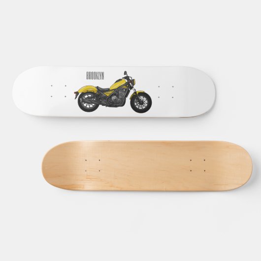 Motorrijwiel, cartoon persoonlijk skateboard (Horizontaal)