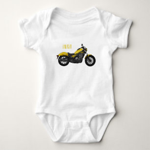 Motorrijwiel, cartoon romper