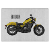 Motorrijwiel, cartoon snijplank (Voorkant)