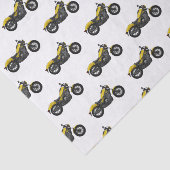 Motorrijwiel, cartoon tissuepapier (Detail)