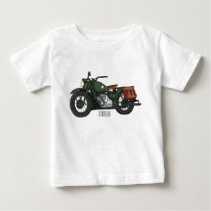 Motorrijwiel cartoon van militaire kruiser