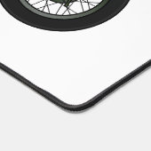 Motorrijwiel cartoon van militaire kruiser bureaumat (Hoek)