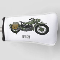 Motorrijwiel cartoon van militaire kruiser