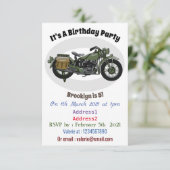 Motorrijwiel cartoon van militaire kruiser kaart (Staand voorkant)