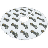 Motorrijwiel cartoon van militaire kruiser kerstboom rok (Gekanteld)