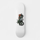 Motorrijwiel cartoon van militaire kruiser persoonlijk skateboard (Voorkant)