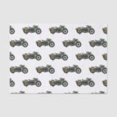 Motorrijwiel cartoon van militaire kruiser tissuepapier (Voorkant)