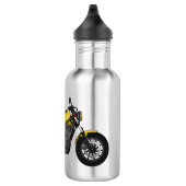 Motorrijwiel, cartoon waterfles (Rechts)