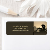 Motorrijwiel Couple Mountain Address Label (Insitu)