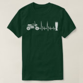 Motorrijwiel en bier - motorfietskopper T-S T-shirt (Design voorkant)