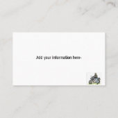 Motorrijwiel en Rider Visitekaartje (Achterkant)