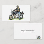 Motorrijwiel en Rider Visitekaartje (Voorkant / Achterkant)