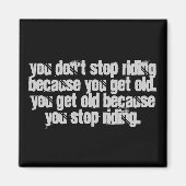 Motorrijwiel-fietsijfer u niet stopt met rijden magneet (Voorkant)