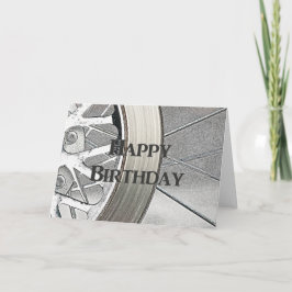 Motorrijwiel Happy Birthday Kaart