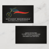 Motorrijwiel Logo | Visitekaartje koolstofvezel (Voorkant / Achterkant)