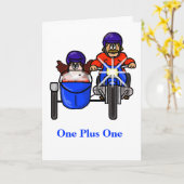 Motorrijwiel met één rijtuig met zijspan kaart (Gele Bloem)