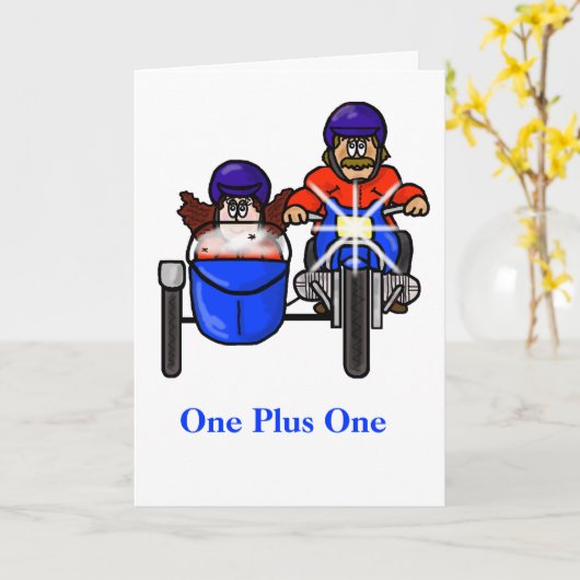 Motorrijwiel met één rijtuig met zijspan kaart (Gele Bloem)