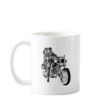 Motorrijwiel met skelet