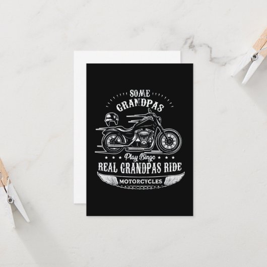 Motorrijwiel met uitgehongerde motorfiets kaart (Voorkant / Achterkant in situ)