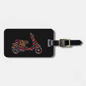 Motorrijwiel met ventilator bagagelabel (Voorkant horizontaal)