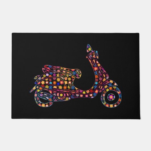 Motorrijwiel met ventilator deurmat (Voorkant)